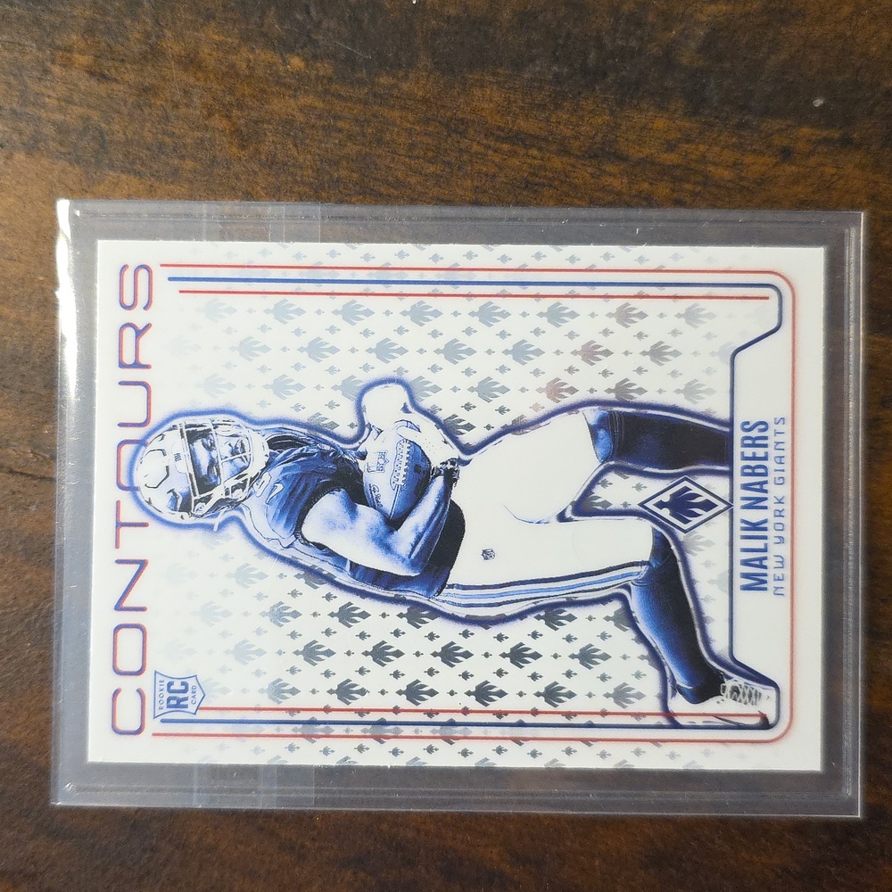 Contours Malik Nabers Rookie Card